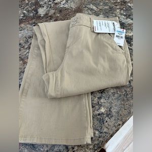 Bootcut stretch twill fabric pants